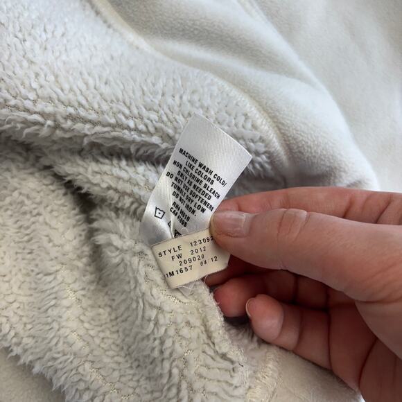 Under Armour Jacket Performance Fleece White Womens S 1/4 Zip Mock Neck Pullover - Picture 9 of 9